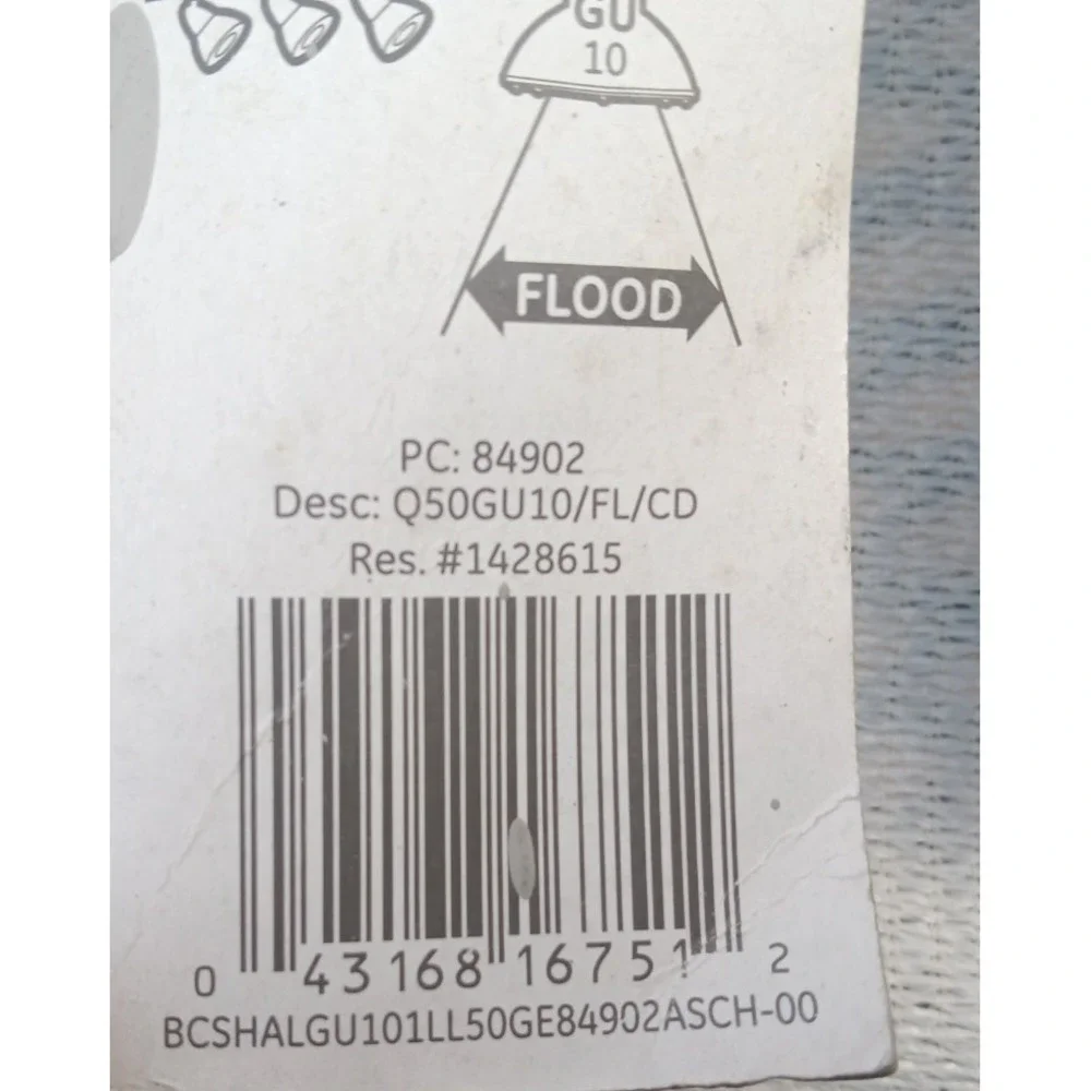 [2x] GE Q50GU10/FL/CD Halogen Indoor Floodlight‎ Bulbs